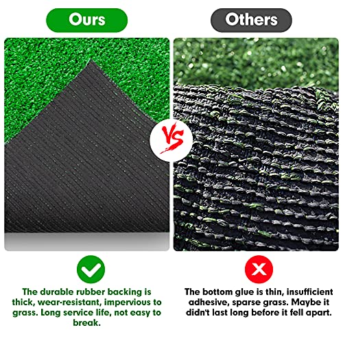 Artificial Grass, Large Artificial Turf, Synthetic Grass Mat Training Pad for Small/Medium/Large Dogs, Fake Grass Rug with Drainage Holes, Indoor Outdoor Rug Patio Lawn Decoration (3.28'x4.92') - size: 3.28'x4.92'