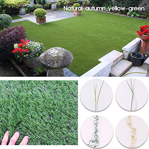 Petgrow Synthetic Artificial Grass Turf Lawn 6ft x 20ft, 1.38" Outdoor/Indoor Fake Grass Rug Astroturf for Dogs,Faux Grass Rug with Drainage Holes/Custom Size Provided - color: 6ft, size: 6 X 20ft