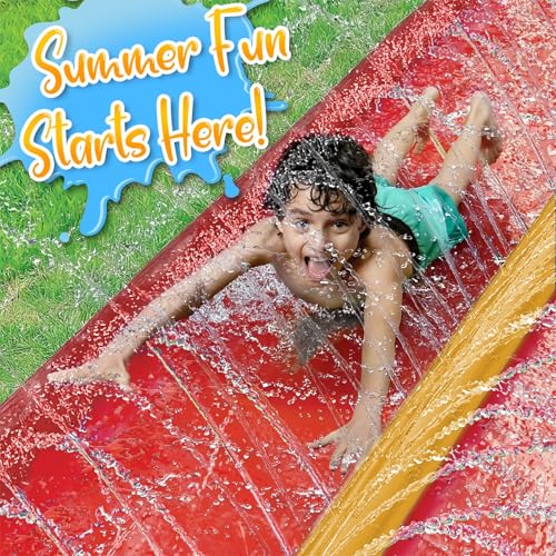 Stargo 18 x 5 ft - Slip Splash and Slide, Water Slides for Kids - Backyard waterslide for Kid Outdoor Fun Summer Water Toys, Water Activities for Kids and adults for backyard fun, Ages 4-8, 5 6 7 8-12
