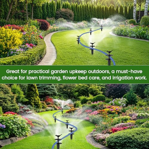 Zonon 6 Packs 12 Inch Garden Hose Guide Stake Heavy Duty Cast Iron Hose Guides Spike Decorative Garden Stakes Protector for Lawn Yard - Keeping Hoses Away from Flower Beds(Cute Style) - style: Cute Style