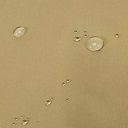Alion Home Waterproof Rectangle Sun Shade Sail Straight Edge Canopy Cover with Grommet for Pergola Patio Gazebo Carport Outdoor Car Tent (8' x 10', Desert Sand) - color: Desert Sand, size: 8' x 10'