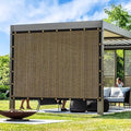 Artpuch Outdoor Pergola Shade Cover 4x5 FT Sun Shade Cloth with Grommets Mocha Commercial Grade Patio Privacy Screen Shade Canopy (Customized Available) GN04 - color: Mocha, size: 4' X 5' Customized