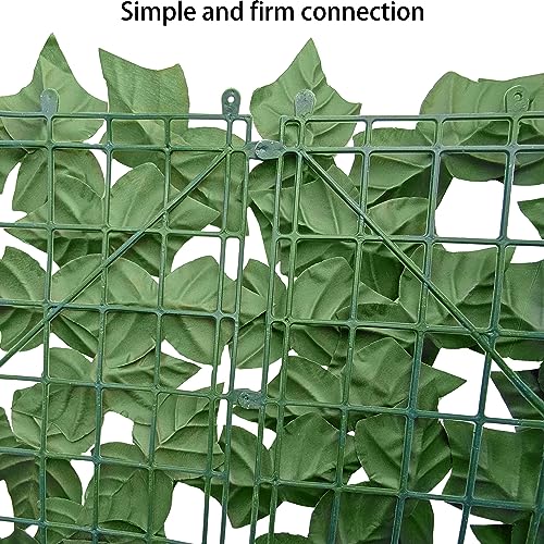 ODTORY Artificial Fence Privacy Screen: 4FT x 20FT UV-Anti Faux Greenery Backdrop Ivy Chain Link Shades Panels for Patio, Balcony, Garden,Deck,Backyard Indoor Outdoor Green Wall Decor - size: 4 ft x 20 ft- Chain Link