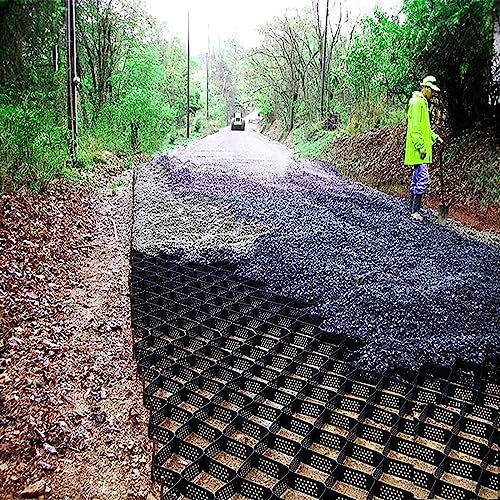 ERRULAN Geo Cells 2"/ 5cm Tall, Heavy Duty Mesh Permeable Paver System, Polyethylene Earthwork Ground Stabilization Grid Slope Grid Erosion Control (Color : WxH, Size : 1x3 m/3.3x9.8 ft) - size: 1x3 m/3.3x9.8 ft