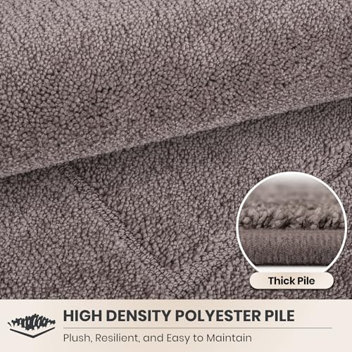 PURRUGS Dirt Trapping Door Mat 20" x 31.5", Non-Slip/Skid Machine Washable Entryway Rug, Dog Doormat, Super Absorbent Welcome Mat for Muddy Wet Shoes and Paws, Grayish Brown - color: Grayish Brown, size: 20" X 31.5"