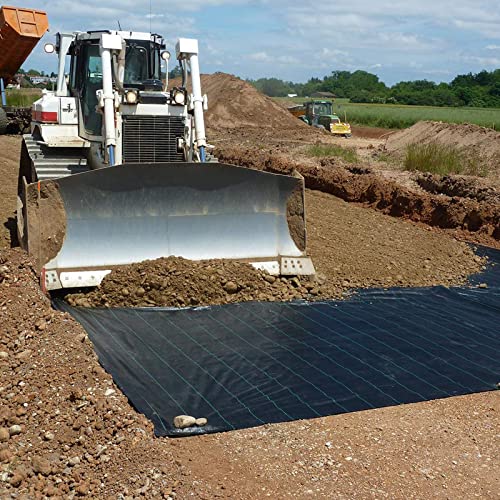 Driveway Fabric 6x300 ft - Commercial Weed Barrier, Heavy Duty 3.5OZ Landscape Fabric for Road, French Drain, Erosion Control, Construction Projects - size: 6x300 ft-3.5oz