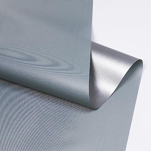 3Yard (60"×108") Marine Waterproof Fabric - Outdoor UV-Resistant Lightweight Durable Ripstop Material, UPF50+ Sun-Protection Blackout for Tarp Tent Camping Canopy, Silver - color: Silver, size: 3 Yard