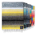 Benevolence LA Authentic Handwoven Mexican Blanket | Yoga Blankets, Outdoor, Picnic, Beach, Camping | Equestrian Saddle | Serape 50x70 inches - Sunshine, Pack of 1 - color: Sunshine