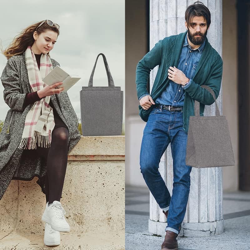 iknoe Lunch Bag Insulated Lunch Bags for Women & Men, 9L Reusable Lunch Tote, Portable Adult Thermal Large Lunch Cooler for Work Picnic (Grey) - color: puregrey, size: Velcro Closure
