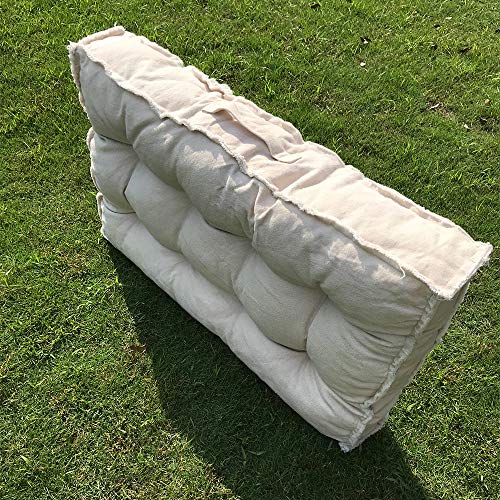 U-A Floor Cushions Sitting Pillow, Thick Meditation Pillow for Sitting on Floor，Solid Square Floor Pillow for Kids Reading Nook,Yoga Living Room Sofa Balcony Outdoor,31x22 Inch