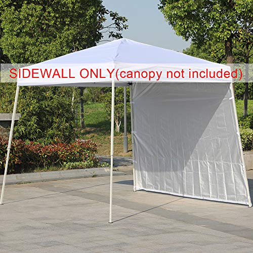 ABCCANOPY Slant Leg Canopy SunWall, 1 Pack Sidewall Only White - color: White