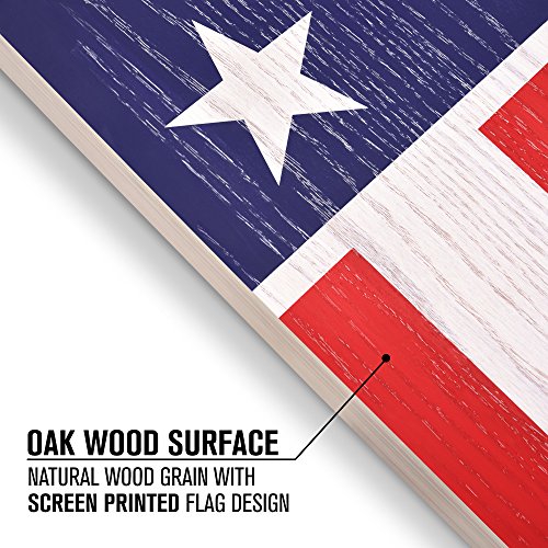 GoSports 4 x 2 ft Flag Series Wood Cornhole Sets – American Flag or State Flags – Includes 2 Regulation Size Boards, 8 Bean Bags, Carrying Case and Rules - style: American Flag