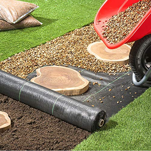 Weed Barrier Fabric Premium 5oz Landscape Fabric Heavy Duty Ground Cover Pro Garden Road Fabric Commercial Weed Barrier Fabric Anti-Weed Gardening Mat, 3FTx300FT - size: 5oz -3FT x300FT-NEW