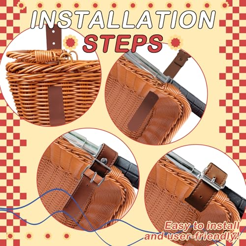 Wicker Picnic Basket for Kids, Small Woven Rattan Basket with Handles Brown Garden Harvest Hamper Basket Empty for Storage Toy Flower Wedding - color: Brown