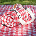 Genovega Waterproof Picnic Blanket Beach Outdoor Camping Mat Rug Extra Large Foldable Cute Big Travel Essential Accessories Gift Park Patio Lawn Garden Grass Mother day Gift Must Have Checkered - color: Checkered Red