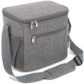 GYEUKHAM Insulated Lunch Bag for Adult/Women/Men, Reusable Large Lunch Box Cooler Soft Leakproof Tote, Thermal Meal Prep Lunch Pail with Adjustable Shoulder Strap for Picnic/School/Travel/Office,Grey - color: Gray