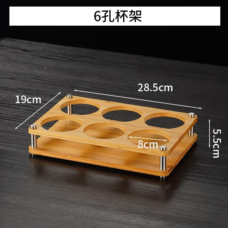 Glass Holder, Wine Drinks Cup Storage Carrier, Drink Cup Storage Holder, Glasses Organizer, L 6 Hole - color: L 6 Hole