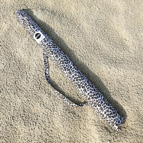 erda Sand Leopard Pro Beach Recycled Polyester Rip-Stop 20 ft Lightweight Windscreen, Privacy Screen, Wind Blocker, Free Matching Shoulder Bag