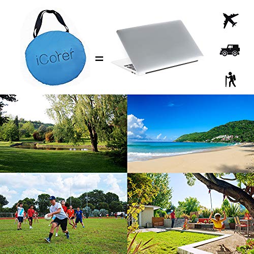 Automatic Pop Up Instant Portable Outdoors Quick Cabana Beach Tent Sun Shelter - color: Blue