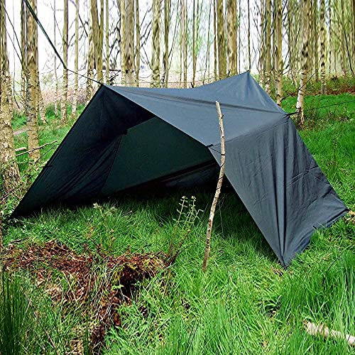 KALINCO Waterproof Camping Tarp Tent Hammock Rain Fly, 10X10FT/10X15FT, Mutifunctional Tent Footprint Lightweight Tarp for Camping, Hiking and Survival Shelter - color: Green-3x3m