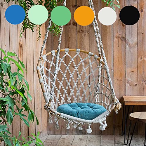 Futon Seat Cushion, Overstuffed Round Tatami Indoor Outdoor Seat Pads Chair Pad, Solid Color Footstool Cushion, not Include Chairs(18inch) (Khaki) - color: Khaki