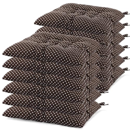 Geetery 12 Pcs Floor Pillows Bulk Seating Cushions for Floor Chair 15.7'' Large Meditation Cushion for Yoga Living Room Tatami Bedroom Balcony Office (Polka Dot Color,Square) - color: Polka Dot Color, size: Square