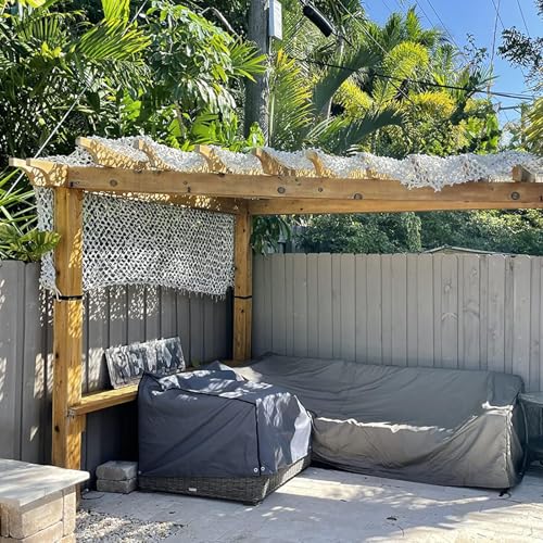 HYOUT Camo Netting Camouflage Net Bulk Roll for Hunting Blinds Ghillie Sunshade, Camping, Military Party Decoration - color: SPRETTA White, size: 10x13ft(3M*4M)