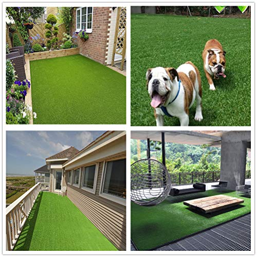 Pet Pad Artificial Grass Turf 7' x13'- Realistic Thick Synthetic Fake Grass Mat for Outdoor Garden Landscape Balcony Dog Grass Rug - size: 7 FT x13 FT(91 Square FT)