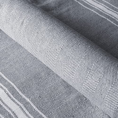Belizzi Home Peshtemal Turkish Towel Chevron Beach Towels Oversized 36x71 Set of 6, Beach Towels for Adults, Soft Durable Absorbent Extra Large Bath Sheet Hammam Towel - Charcoal Grey - color: Charcoal, size: 6 Pack