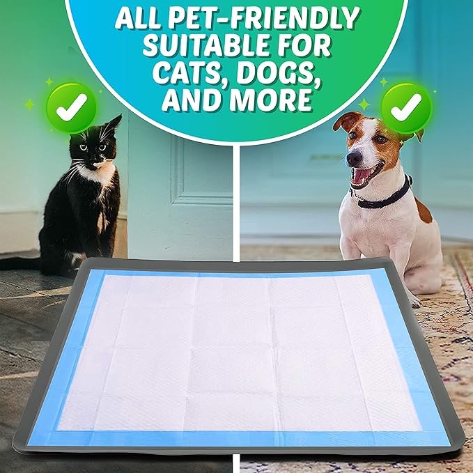 TidyFriend Dog Pee Pad Holder Tray Fits Up to 30” x 36” Wee Wee Pee Pads - Stable Grip, Raised Edges, Quick-Wipe Silicone Surface Dog Potty Tray Holder for Indoor Flooring Protection (Grey) - color: Gray, size: 1 Pack
