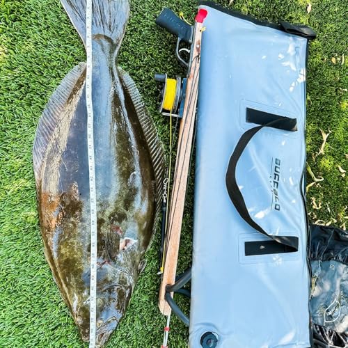 Buffalo Gear Insulated Fish Cooler Bag Portable Fish Kill Bag Keep Ice-cold More Than 48 Hours - color: White, size: 40x18in