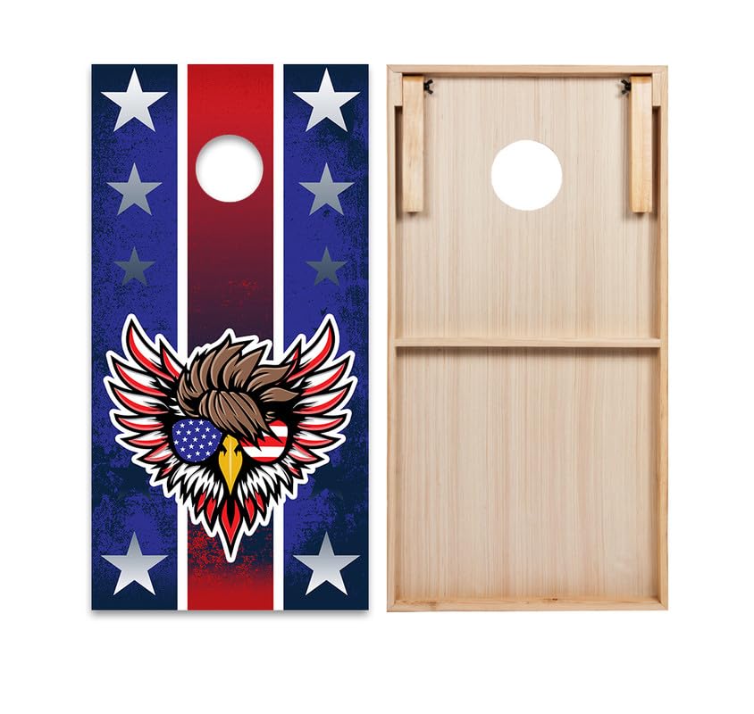 World Series of Cornhole Regulation Size Cornhole Boards – Lightweight & Durable All-Wood Construction | Backyard Bean Bag Toss Set | Rugged Outdoor Game for Tailgates, BBQs, & Backyard Battles - color: You Free Tonight