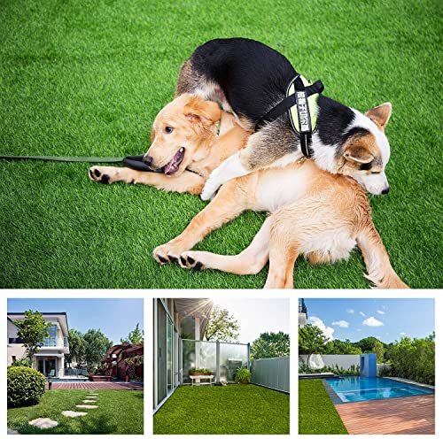 Artificial Garden Grass 5' x 8' (40 Square ft) Fake Grass, Dog Potty Grass, So ft Pet Turf Grass Mat, Non Toxic, Thick Lawn Puppy Potty Training, Dog Mat Pad - size: 5 Ft X 8 Ft