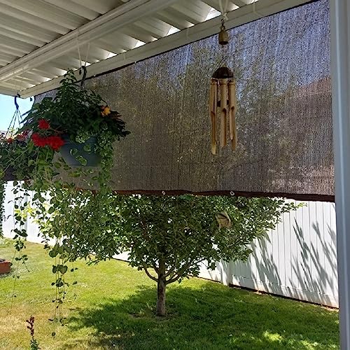 Shade Sail Sun Shade Cloth 3'3"x6'6" Rectangle Outdoor Canopy Outside Sunshade Awning Cover Privacy Screen Net UV Block for Patio Pergola Gazebo Porch Backyard Lawn Garden Outdoor Activities - color: Coffee, size: 3'3"x6'6"