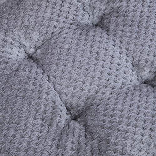 WONDER MIRACLE 4 in 1 Pack Chair Pads | Seat Cushion，Machine Wash & Dryer Friendly (F&F 16"×16", Flint Grey) - color: Flint Grey, style: F&F 16"×16"