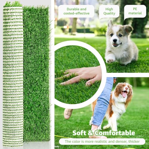 Artificial Dog Grass Pee Pad: 39''x 31.5'' 1 Pack Professional Indoor Outdoor Potty Training Rug - Large Replacement Turf Mat with Excellent Drainage - Pet Fake Grass Turf for Patio Lawn Decoration - size: 39"x31.5"