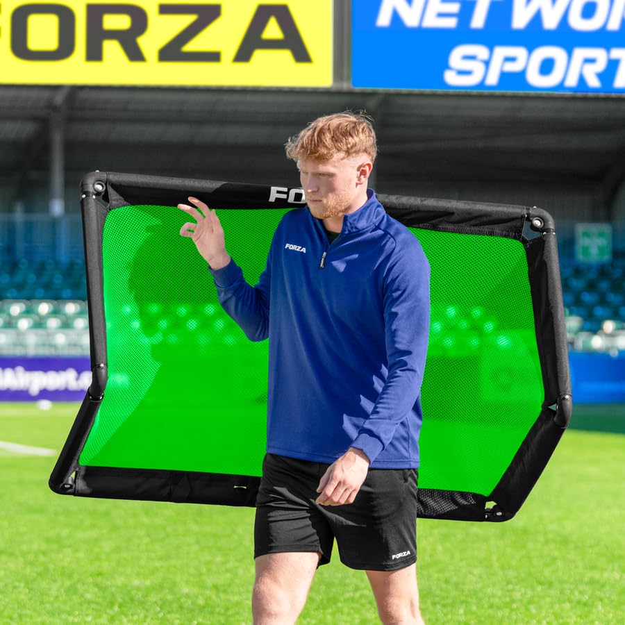 FORZA POD Goal Lite | Lightweight ALU40 Portable Soccer Goal – Assembles in Seconds – Perfect for Training, Matches & Backyard Play – Sizes: 4ft, 5ft & 6ft - color: Fluro Green, size: 4 x 2