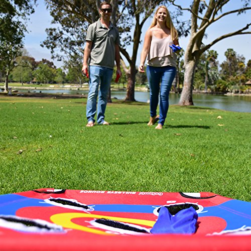 GoSports 3 x 2 ft Arcade Cornhole Game - Portable Bean Bag Toss Game - style: Bullseye Bounce