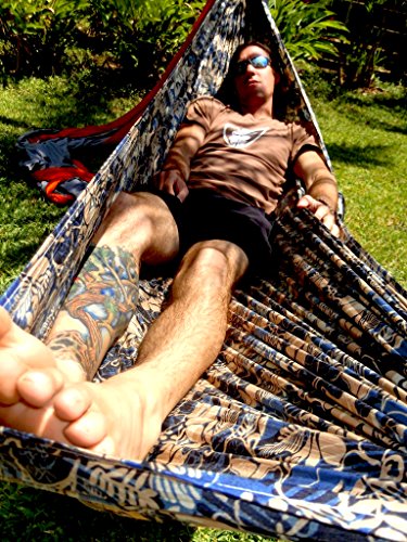Hammock Bliss Ultralight - Lightweight Compact Portable Camping Adventure Hammock - Quality You Can Trust - 80" / 200 cm Rope Per Side Included - Only 13 oz / 380 Grams (Multi) - color: Multi Color