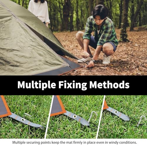 Tent Footprint,71" X 82.6" Waterproof Camping Tarp - Foldable Picnic Blanket Sandproof Lightweight Ground Sheet Mat for Outdoor,Camping,Hiking,Beach,Tent,Park,Music Festival
