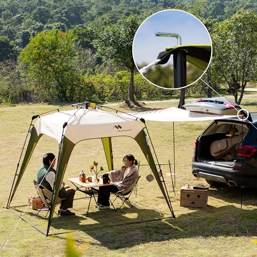 Pop Up Canopy Sun Shelters Shade Tent Pop Up 8.2' X 8.2' - Instant Portable Sports Cabana Umbrella, Easy Set-up and Take Down, with Sun Protection and One Shade Wall Included (Beige) - color: Beige