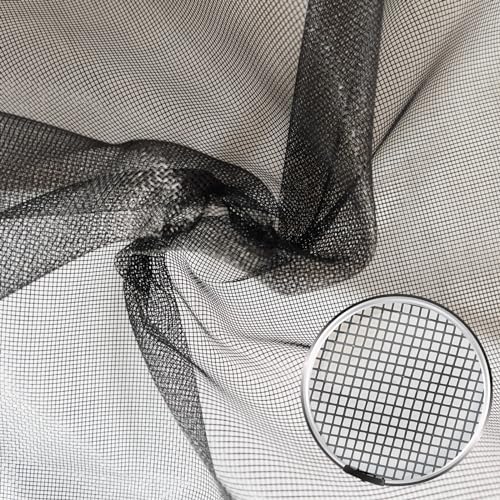 NeatiEase Window Screen Roll, 59"x100' Adjustable Flexible Fiberglass Screen Door Mesh - DIY Replacement Kit for Patio Porch Door Windows and Sliding Screen Doors(Black) - color: Black, size: 59in(W)x100ft(L)