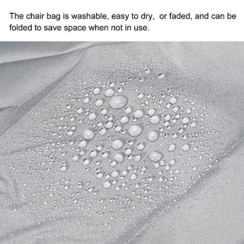 PATIKIL Chair Storage Bag, Waterproof Folding Lounge Chair Cover Carrying Case for Outdoor Camping Chair Beach Chaise Zero Gravity Chair, Grey - color: Grey