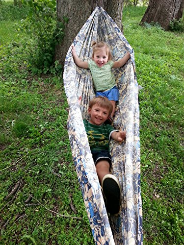 Hammock Bliss Ultralight - Lightweight Compact Portable Camping Adventure Hammock - Quality You Can Trust - 80" / 200 cm Rope Per Side Included - Only 13 oz / 380 Grams (Multi) - color: Multi Color