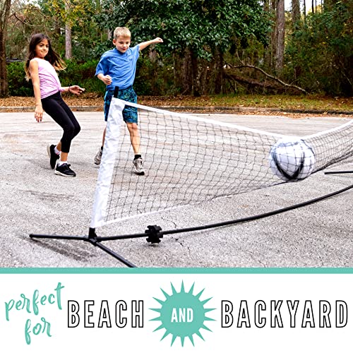 Franklin Sports Portable, Adjustable Height 10ft Wide Net - for Badminton -Kids Volleyball -Pickleball - Tennis
