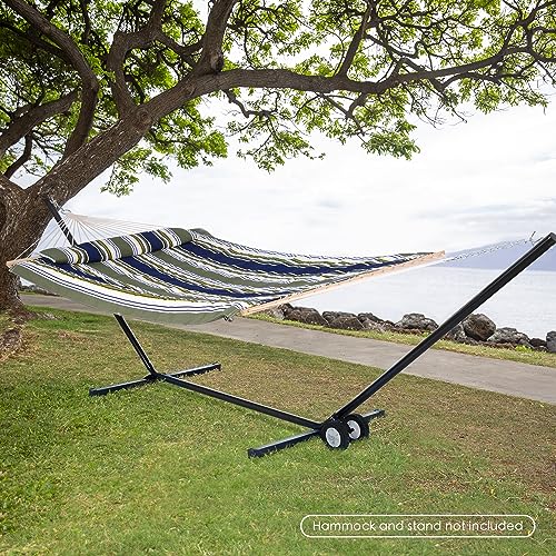 SUNCREAT Hammock Wheel Kit for Hammock Stand, Weather Resistant Portable Universal Stand Wheel for Outdoor Use, Black