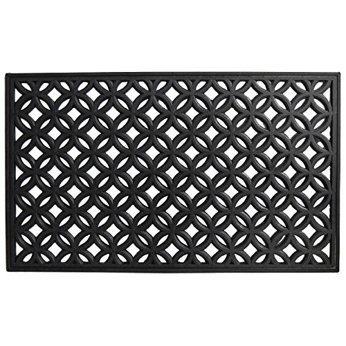Calloway Mills 103581830 Circles Rubber Doormat, 18" x 30" - color: Circles, size: 1'6" x 2'6" (Rectangular)