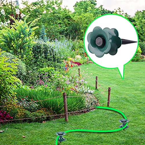 Hose Guide Spikes, 3 Pack Garden Hose Guide Holder Spike Stake Long Plastic Spike Plant Saver Tool Water Hoses Spike for Plant Protection Yard Garden