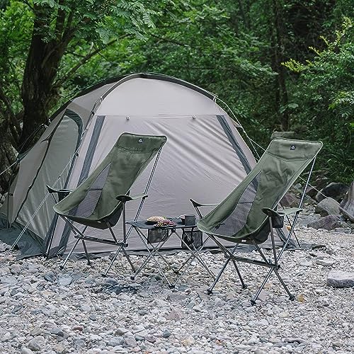 Naturehike YL06 Plus Camping Chair, Ultralight Portable Camp Chair with Storage Bag, Compact Folding Beach Chair for Backpacking Hiking Fishing Picnic