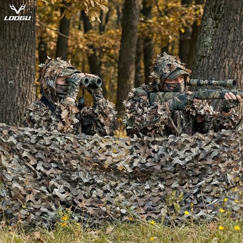 LOOGU Camo Netting, Camouflage Net Blinds Great for Sunshade Camping Shooting Hunting - color: Loogu Super Tree 2.0 - W, size: 1.5x5M=5x16.4ft